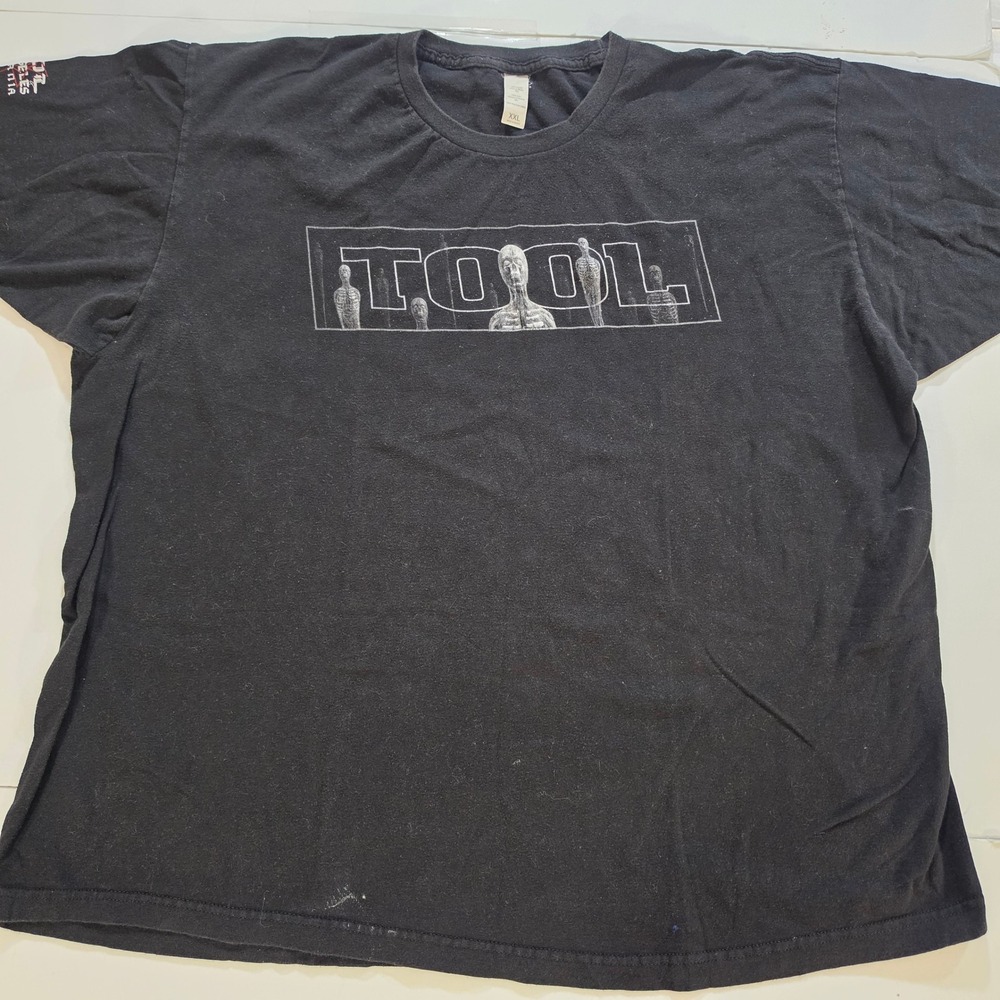Tool Band Graphic T-Shirt Black XXL Los Angeles California Skeletal Eye Art